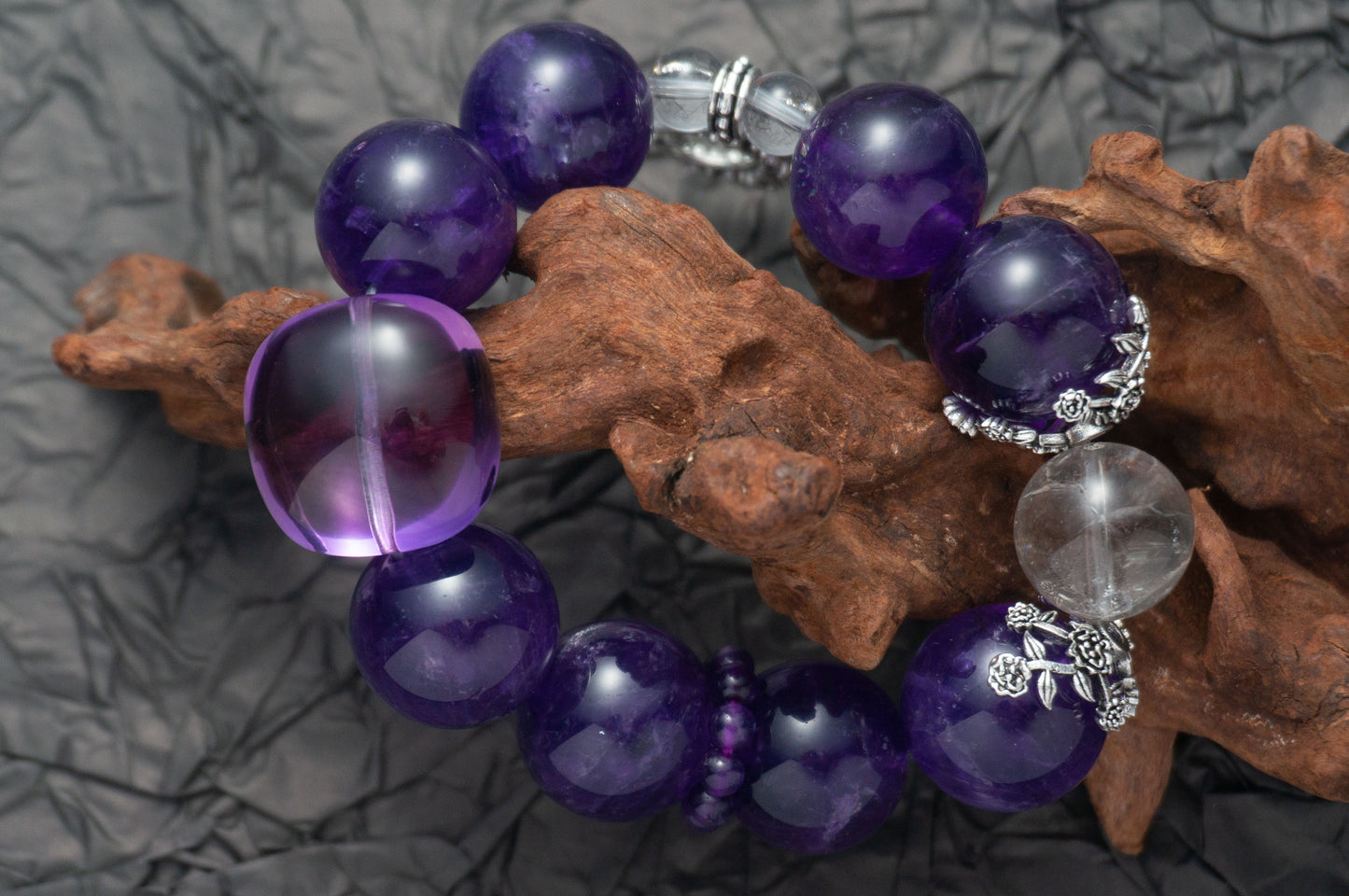 Handmade Extremely Potent Amethyst Bracelet