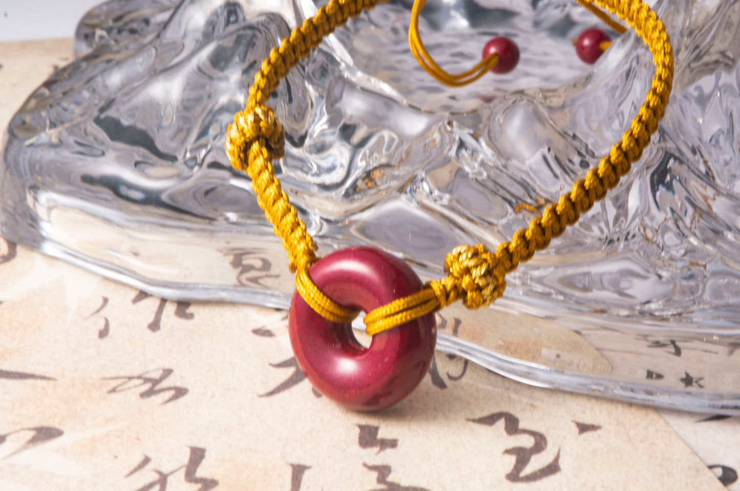 Cinnabar Peace Knot Healing Bracelet