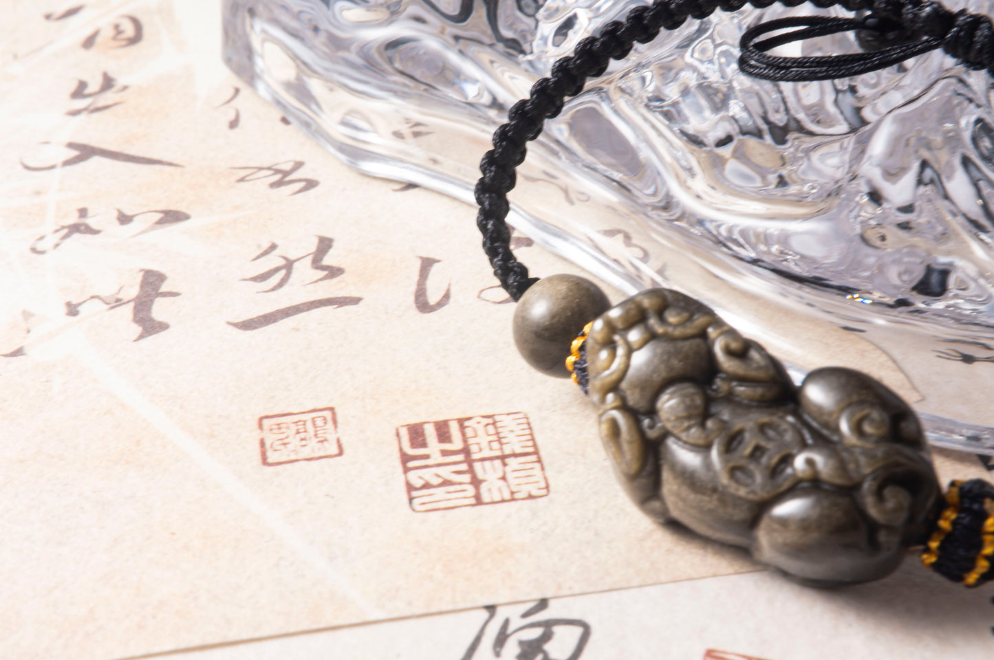 Agate Pixiu Woven Beaded Bracelet