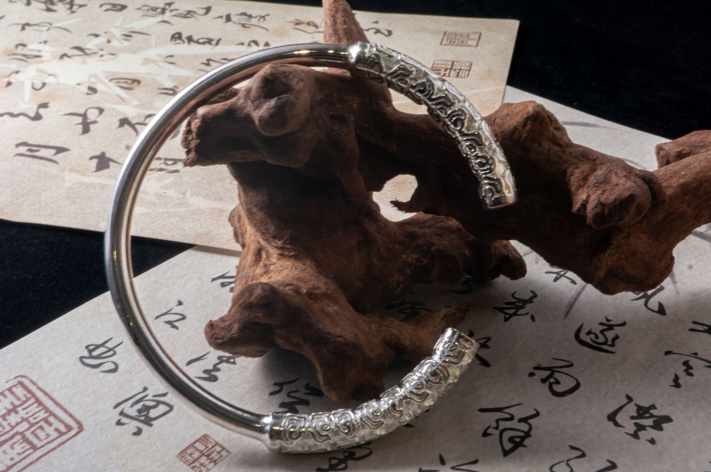 Wukong Auspicious Cloud Silver Bracelet