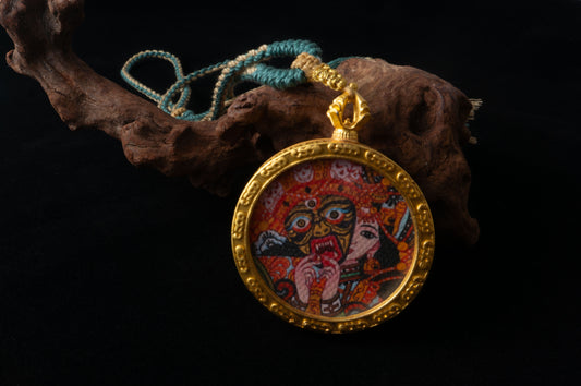 Tibetan Zangkhor Lam Art Pendant