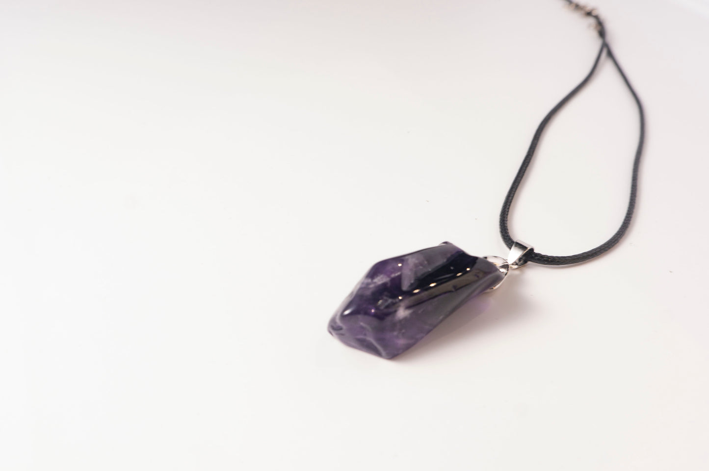 Premium Amethyst Raw Stone Pendant