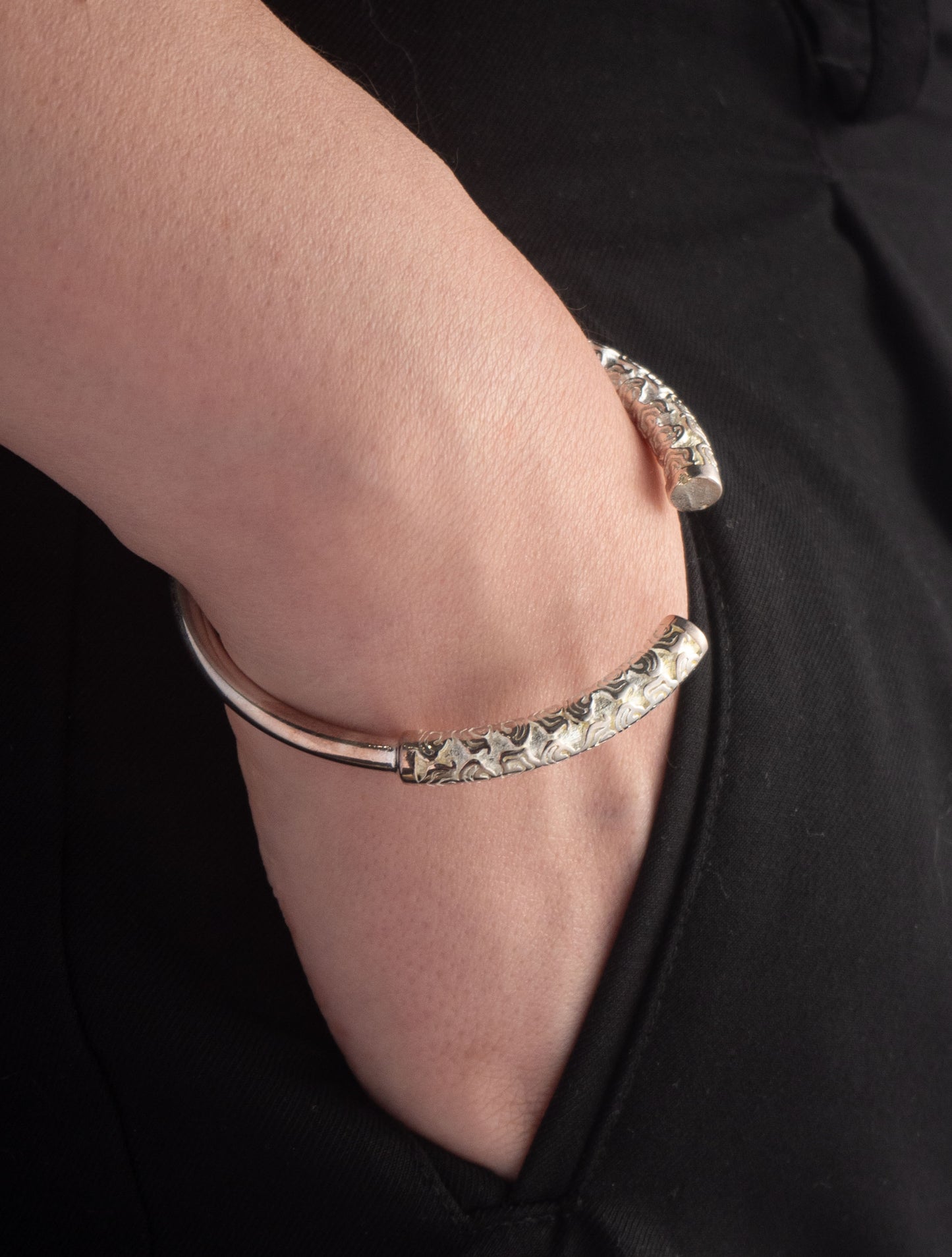 Wukong Auspicious Cloud Silver Bracelet
