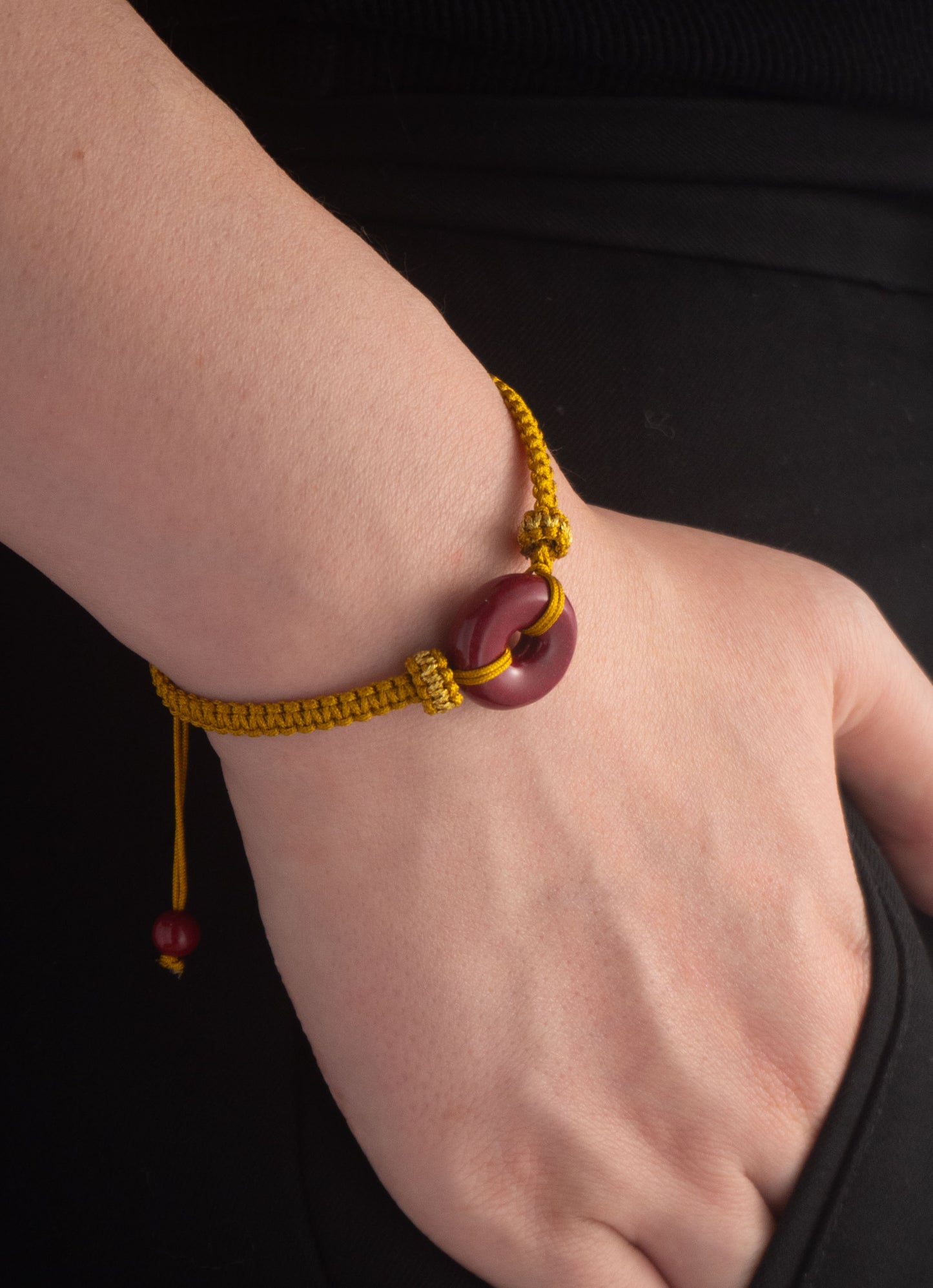 Cinnabar Peace Knot Healing Bracelet