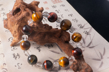 Handmade Multi-Tiger's Eye Energy Aggregation Bracelet