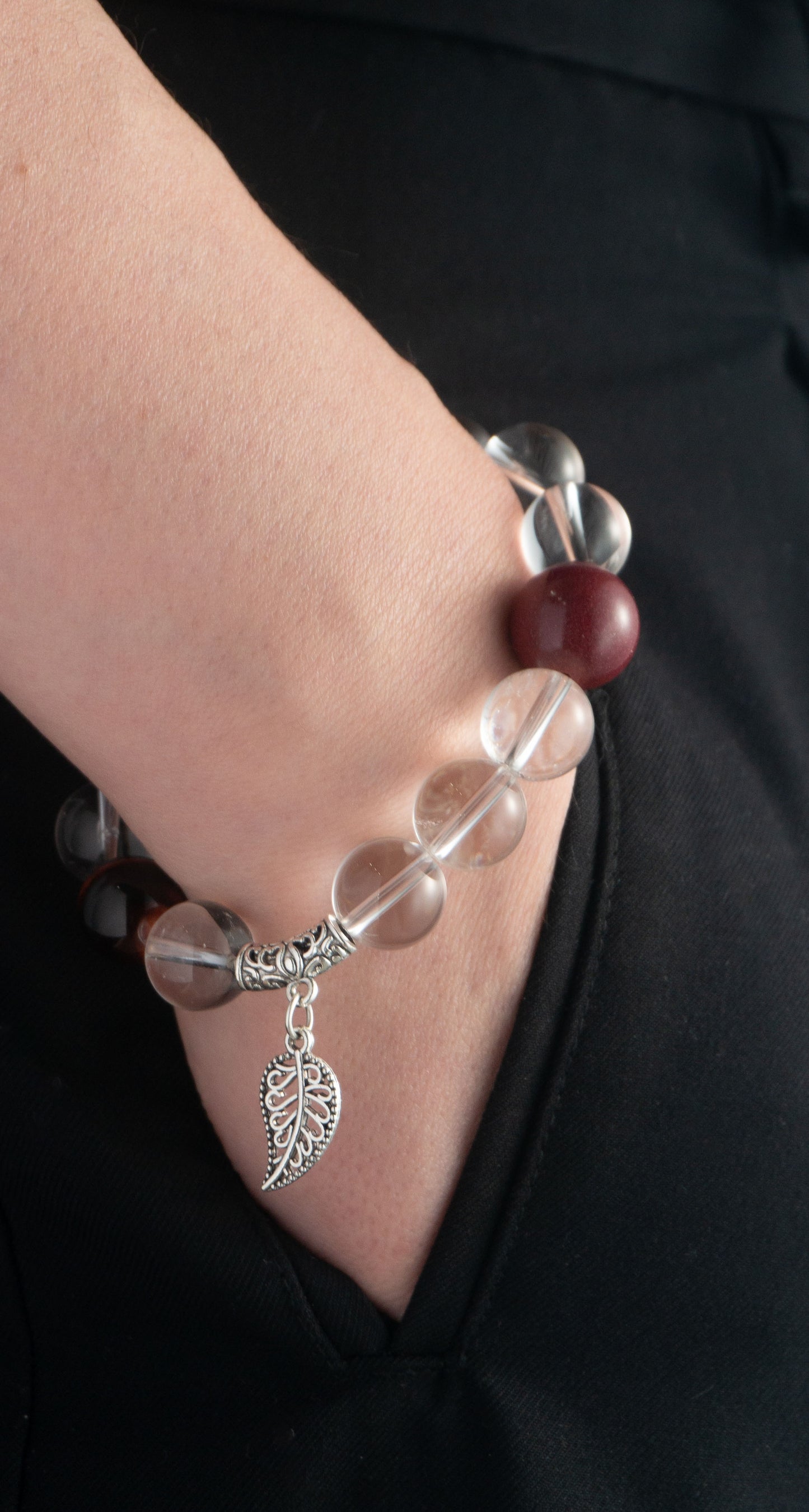 Handmade  Tiger's Eye Crystal Energy Aggregation Bracelet