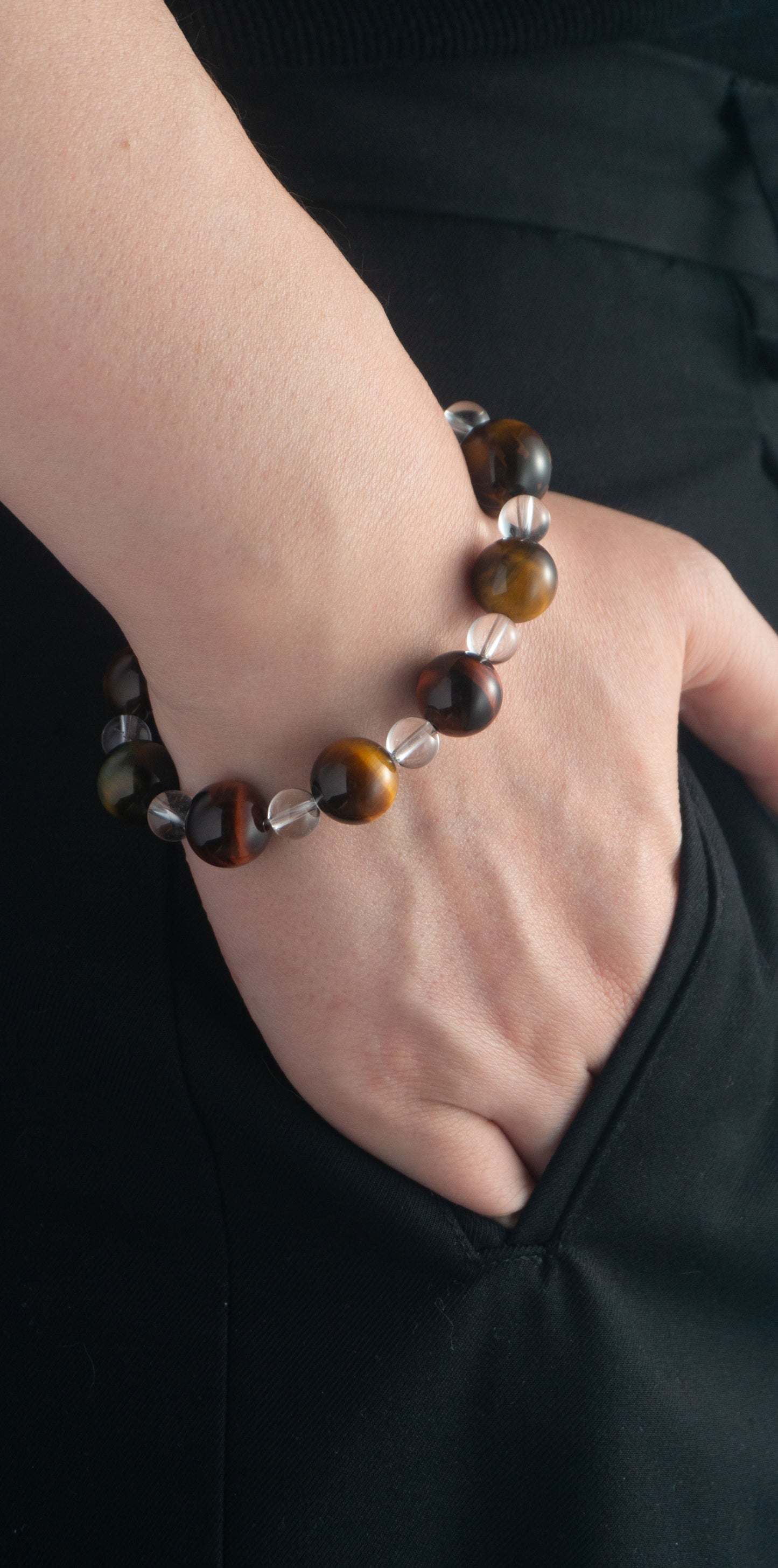 Handmade Multi-Tiger's Eye Energy Aggregation Bracelet